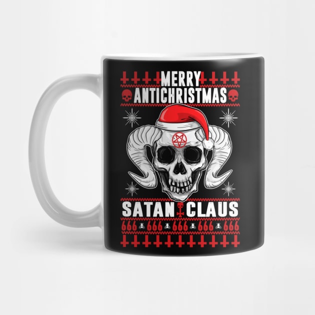 Merry Antichristmus - Satan Claus Ugly Xmas Sweater by Frontoni